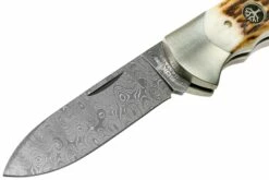 Böker Scout Spearpoint Hirschhorn Damast 112201DAM, Taschenmesser -Messer Verkäufe 2024 BO112201DAM 03 boker