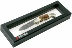 Böker Scout Spearpoint Hirschhorn Damast 112201DAM, Taschenmesser -Messer Verkäufe 2024 BO112201DAM 08 boker