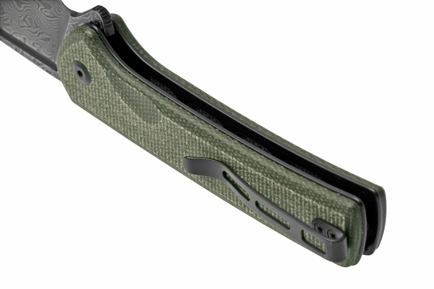 Civivi Conspirator C21006-DS1 Grünes Micarta, Damast-Taschenmesser 6 Civivi Conspirator C21006-DS1 Grünes Micarta, Damast-Taschenmesser – Bild 4