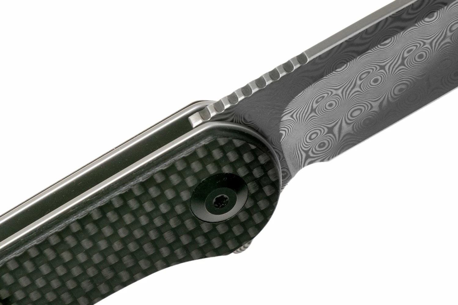 Civivi Elementum C907DS Damascus, Carbonfaser & Schwarzes G10 Taschenmesser 8 Civivi Elementum C907DS Damascus, Carbonfaser & Schwarzes G10 Taschenmesser – Bild 6