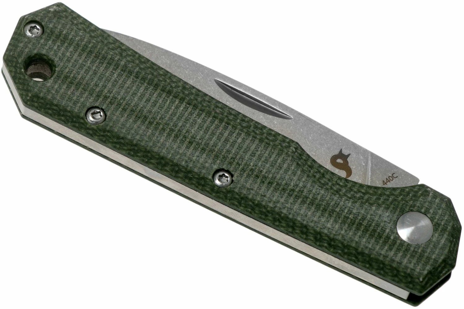 Fox Black Fox Ciol Folding Knife BF-748MI Green Micarta Taschenmesser, Denis Simonutti Design 6 Fox Black Fox Ciol Folding Knife BF-748MI Green Micarta Taschenmesser, Denis Simonutti Design – Bild 4
