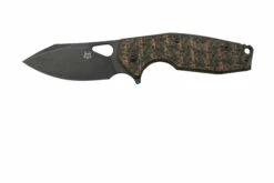 Fox Yaru FX-527CF-2 Snake Skin Fat Carbon Taschenmesser, Jesper Voxnaes Design