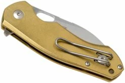 GiantMouse ACE Biblio Messing-Taschenmesser, Ansø En Voxnaes Design -Messer Verkäufe 2024 GMBIBLIO BRASS 04 giantmouse