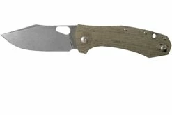 GiantMouse ACE Grand, Green Canvas Micarta Taschenmesser