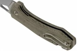 GiantMouse ACE Grand, Green Canvas Micarta Taschenmesser -Messer Verkäufe 2024 GMGRAND GRN MICARTA 05 giantmouse