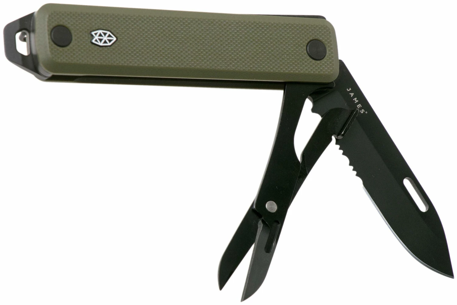 The James Brand Ellis Scissors, Black, OD Green, G10 Taschenmesser 3 The James Brand Ellis Scissors, Black, OD Green, G10 Taschenmesser