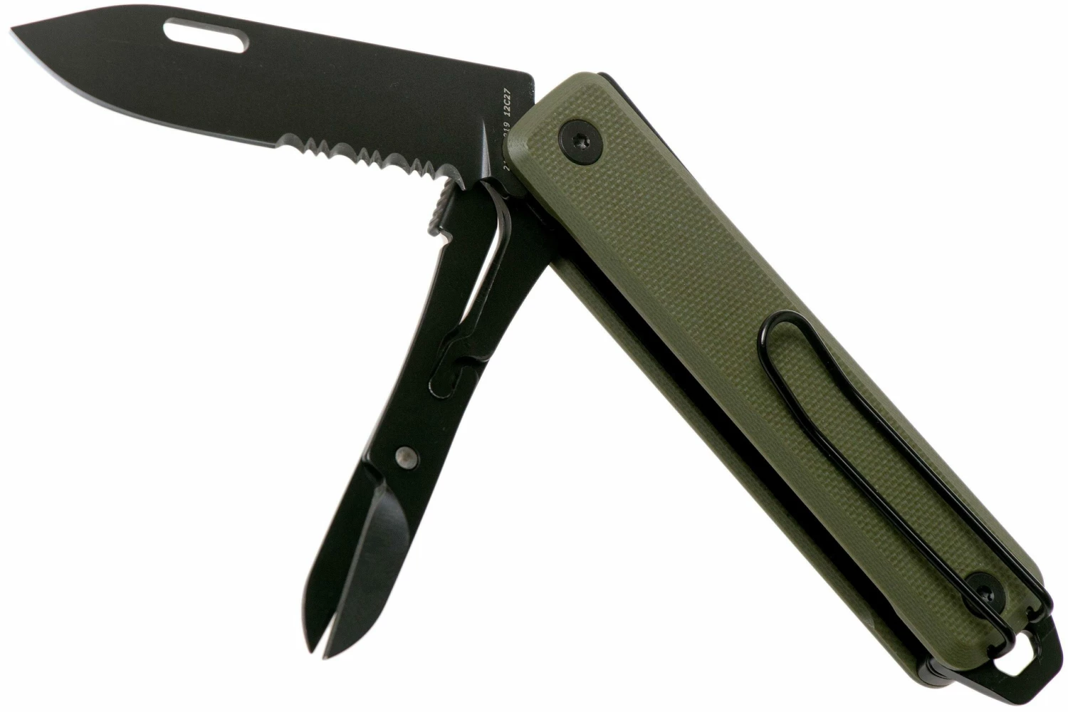 The James Brand Ellis Scissors, Black, OD Green, G10 Taschenmesser 4 The James Brand Ellis Scissors, Black, OD Green, G10 Taschenmesser – Bild 2