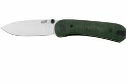 KNAFS Lander, KNAFS-00156, 14C28N, Contoured Green Canvas Micarta, Taschenmesser