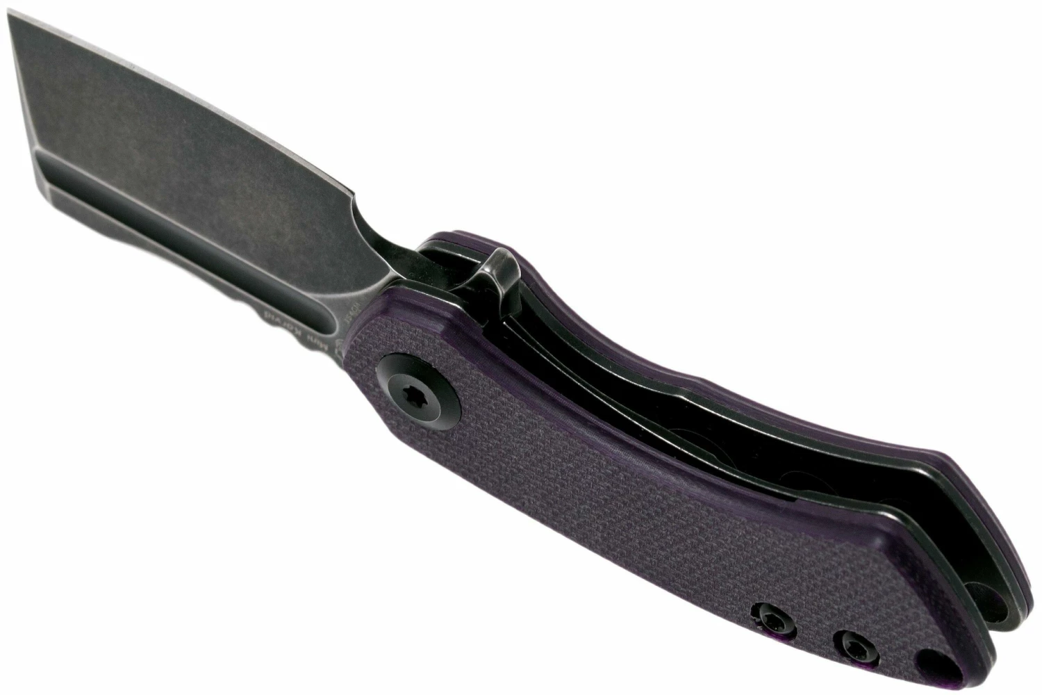 Kansept Mini Korvid T3030A3 Blackwashed, G10 Lila, Taschenmesser, Justin Koch Design 7 Kansept Mini Korvid T3030A3 Blackwashed, G10 Lila, Taschenmesser, Justin Koch Design – Bild 5