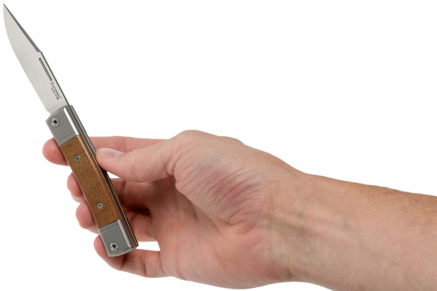LionSteel BestMan BM1 CVN Natural Canvas Micarta Slipjoint Taschenmesser 10 LionSteel BestMan BM1 CVN Natural Canvas Micarta Slipjoint Taschenmesser – Bild 8