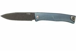 LionSteel Thrill TL-D-BL Damascus, Blaues Titan Integral Slipjoint Taschenmesser