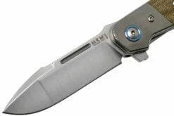 MKM Clap LS01-GCT Titanium, Green Canvas Micarta Taschenmesser, Bob Terzuola Design -Messer Verkäufe 2024 MMK LS01 GCT 03 mkm knives