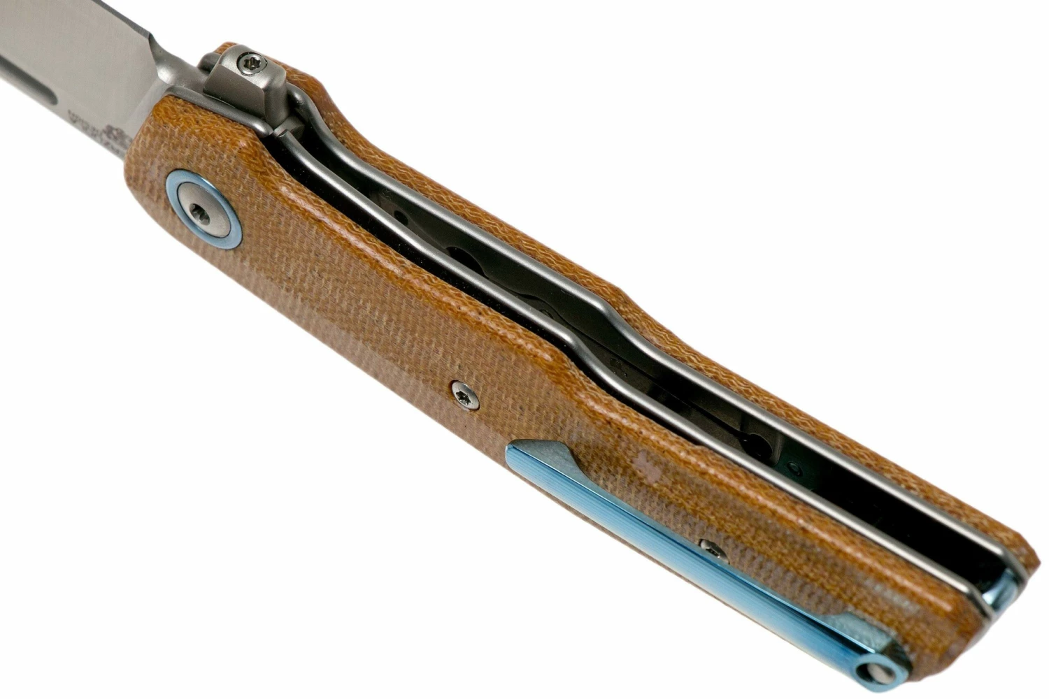 MKM Clap LS01-NC Natural Canvas Micarta Taschenmesser, Bob Terzuola Design 7 MKM Clap LS01-NC Natural Canvas Micarta Taschenmesser, Bob Terzuola Design – Bild 5