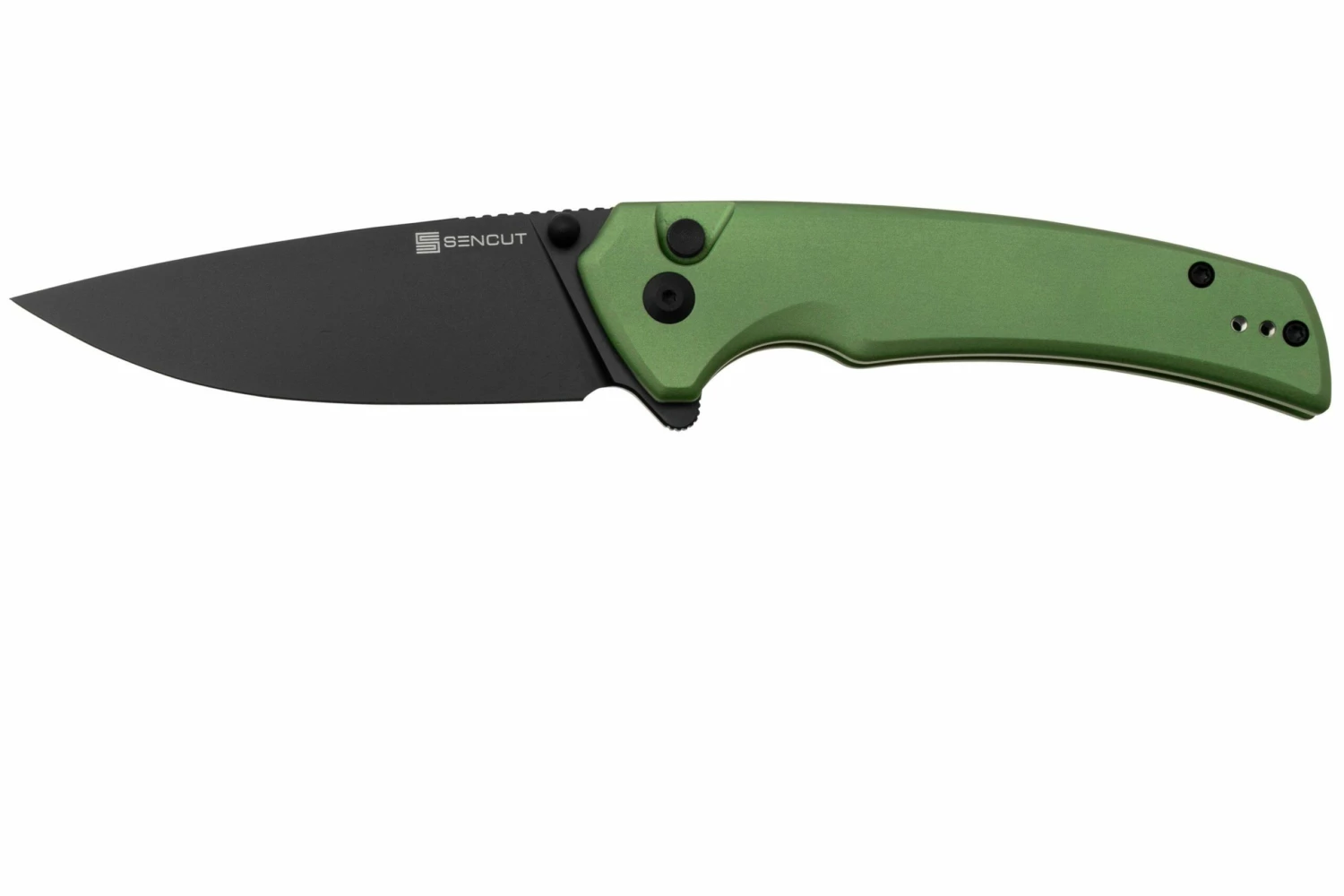 SENCUT Serene S21022B-5, Black D2, Green Aluminium, Taschenmesser 3 SENCUT Serene S21022B-5, Black D2, Green Aluminium, Taschenmesser