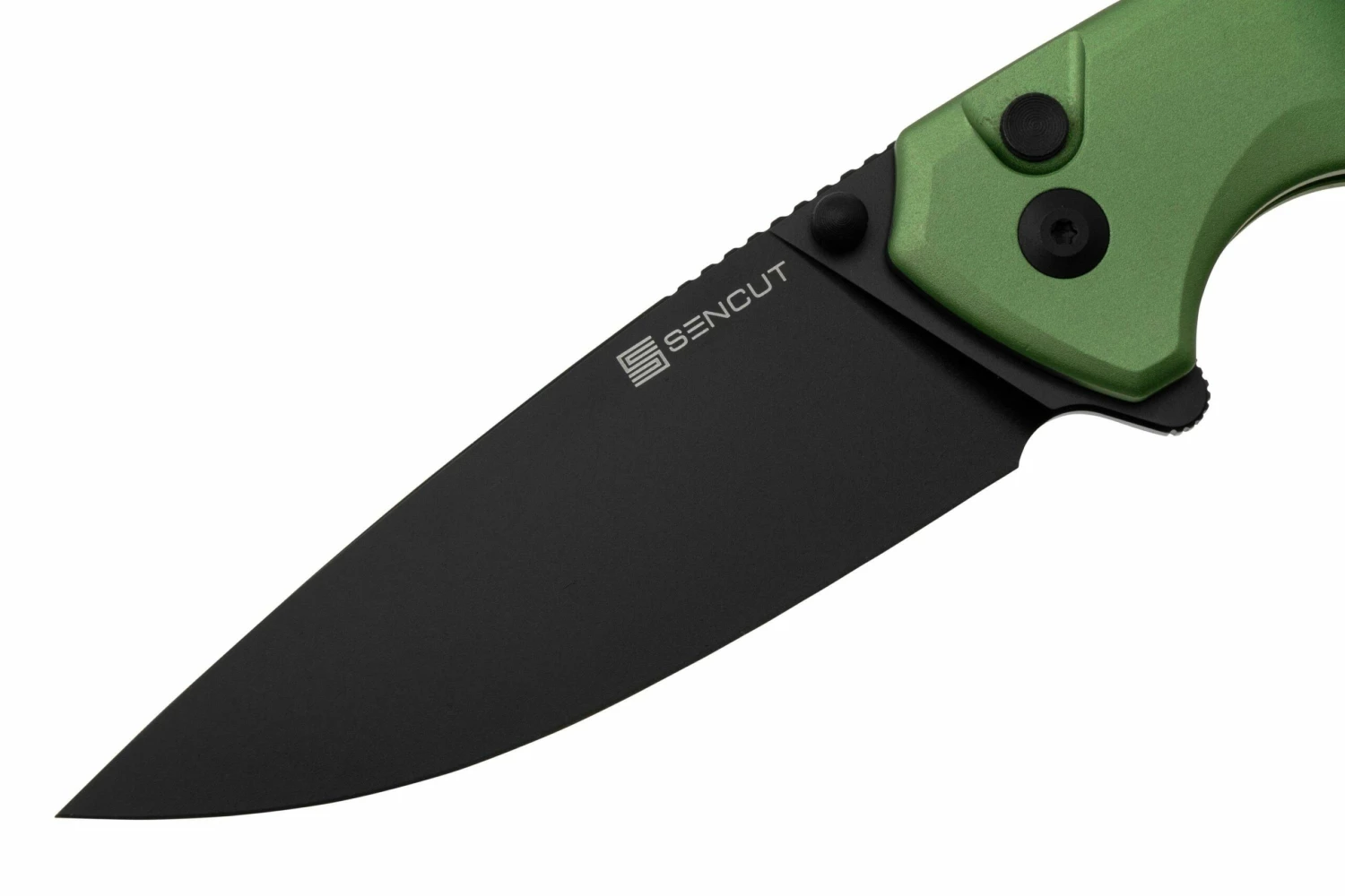 SENCUT Serene S21022B-5, Black D2, Green Aluminium, Taschenmesser 5 SENCUT Serene S21022B-5, Black D2, Green Aluminium, Taschenmesser – Bild 3