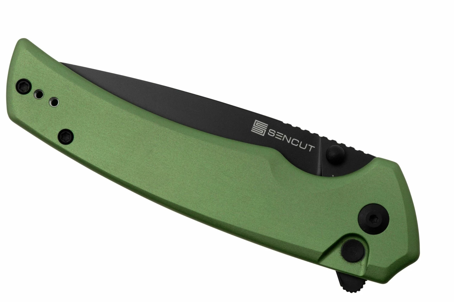 SENCUT Serene S21022B-5, Black D2, Green Aluminium, Taschenmesser 8 SENCUT Serene S21022B-5, Black D2, Green Aluminium, Taschenmesser – Bild 6