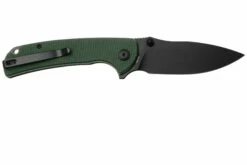 SENCUT Pulsewave S23032-3 Blackwashed, Green Canvas Micarta, Taschenmesser -Messer Verkäufe 2024 SES23032 3 02 sencut