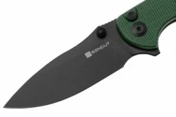 SENCUT Pulsewave S23032-3 Blackwashed, Green Canvas Micarta, Taschenmesser -Messer Verkäufe 2024 SES23032 3 03 sencut