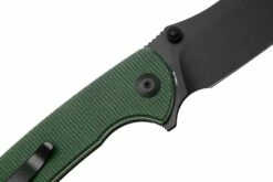 SENCUT Pulsewave S23032-3 Blackwashed, Green Canvas Micarta, Taschenmesser -Messer Verkäufe 2024 SES23032 3 05 sencut