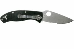 Spyderco Tenacious Lightweight C122PSBK FRN Taschenmesser Mit Teilwellenschliff, Schwarz 11 Spyderco Tenacious Lightweight C122PSBK FRN Taschenmesser Mit Teilwellenschliff, Schwarz -Messer Verkäufe 2024 SPC122PSBK 02 spyderco