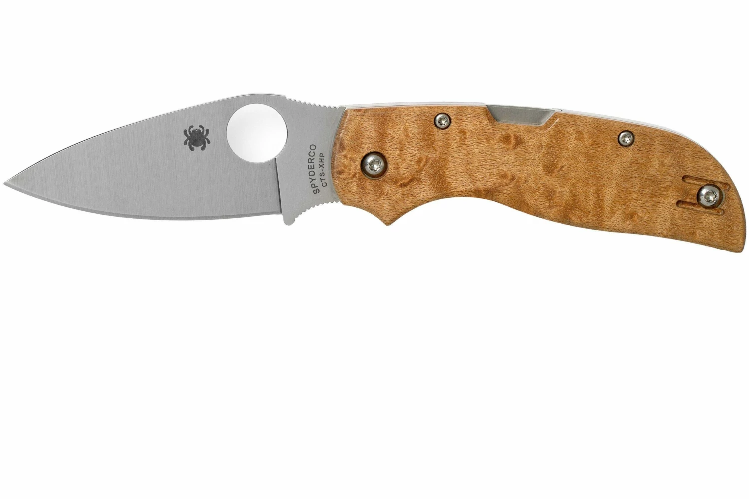 Spyderco Chaparral Birdseye Maple Wood C152WDP Taschenmesser 3 Spyderco Chaparral Birdseye Maple Wood C152WDP Taschenmesser