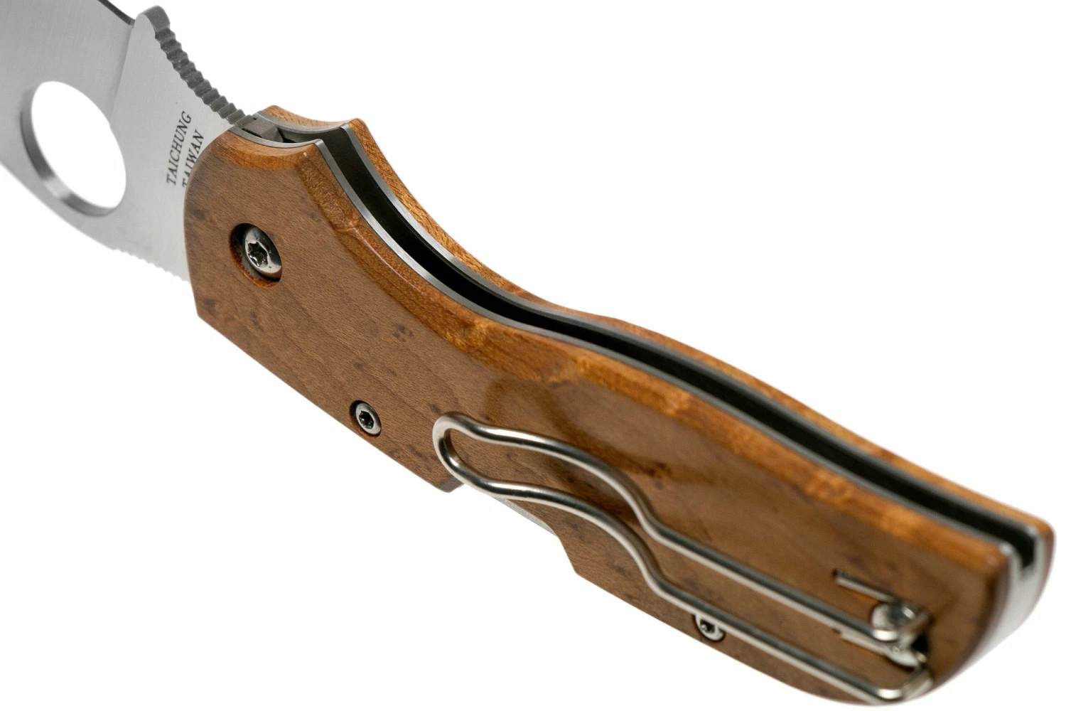 Spyderco Chaparral Birdseye Maple Wood C152WDP Taschenmesser 7 Spyderco Chaparral Birdseye Maple Wood C152WDP Taschenmesser – Bild 5