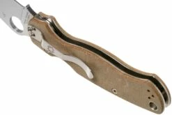 Spyderco C81MPCW2 Paramilitary 2 Braunes Canvas Micarta CruWear Taschenmesser -Messer Verkäufe 2024 SPC81MPCW2 05 spyderco