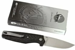 Viper Dan 1 5928FC Carbon N690, Drop-Point-Klinge -Messer Verkäufe 2024 VPV5928FC 09 viper dan 1 vpv5928fc 09