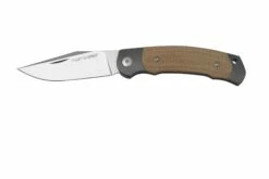 Viper Twin, V6002CN, Satin M390, Natural Canvas Micarta Taschenmesser, Fabrizio Silvestrelli Design